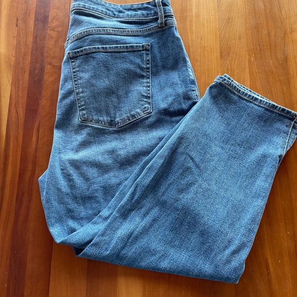 Old Navy OG Blue High Waisted Side Split Ankle Jeans Plus Size 20. EUC - Picture 7 of 15